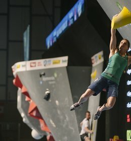 Finaleinzug am letzten Boulder für Anna Stöhr Finaleinzug am letzten Boulder für Anna Stöhr